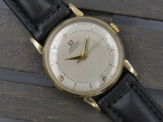 50’s vintage watch mens Omega ref 2862 / 2865 4 automatic 501 gold 80M