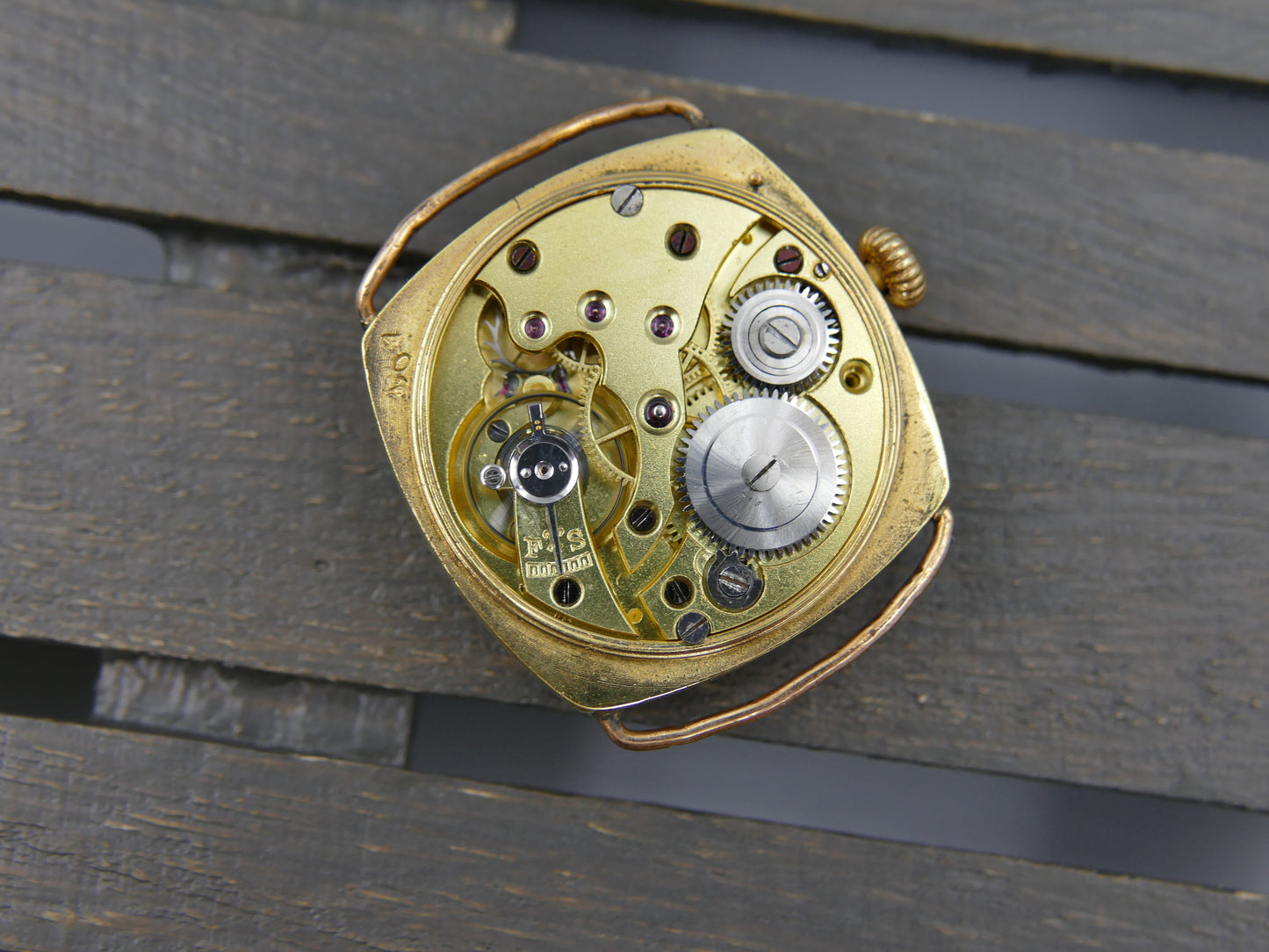 10's WW1 vintage watch mens military LIP trench cushion hand wind