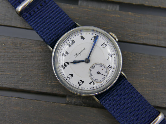 20s vintage watch mens Longines manual wind 13.34zz trench military