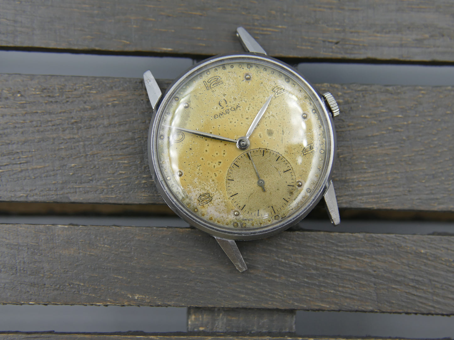 40’s vintage watch mens Omega ref. 2271 hand wind 30t2 serviced