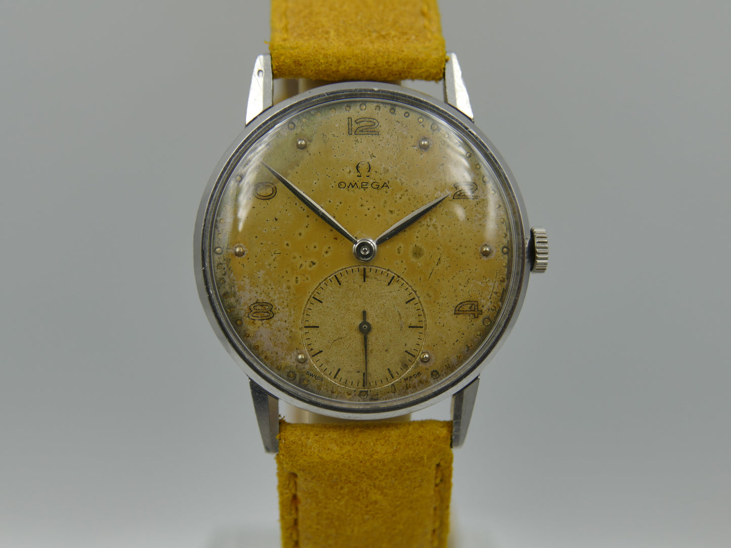 40’s vintage watch mens Omega ref. 2271 hand wind 30t2 serviced