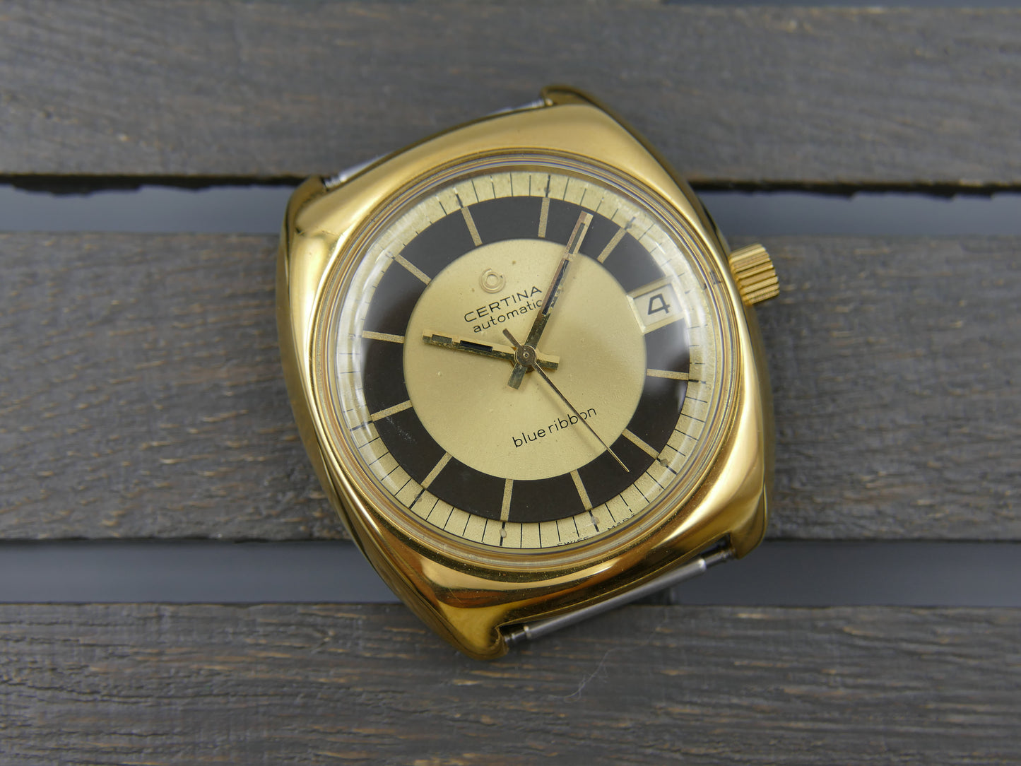 70s vintage watch mens Certina Blue Ribbon automatic 25-651M serviced