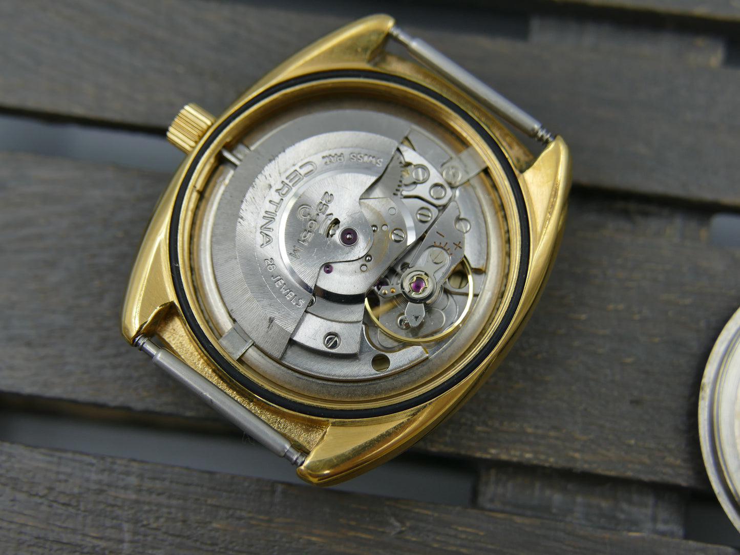 70s vintage watch mens Certina Blue Ribbon automatic 25-651M serviced