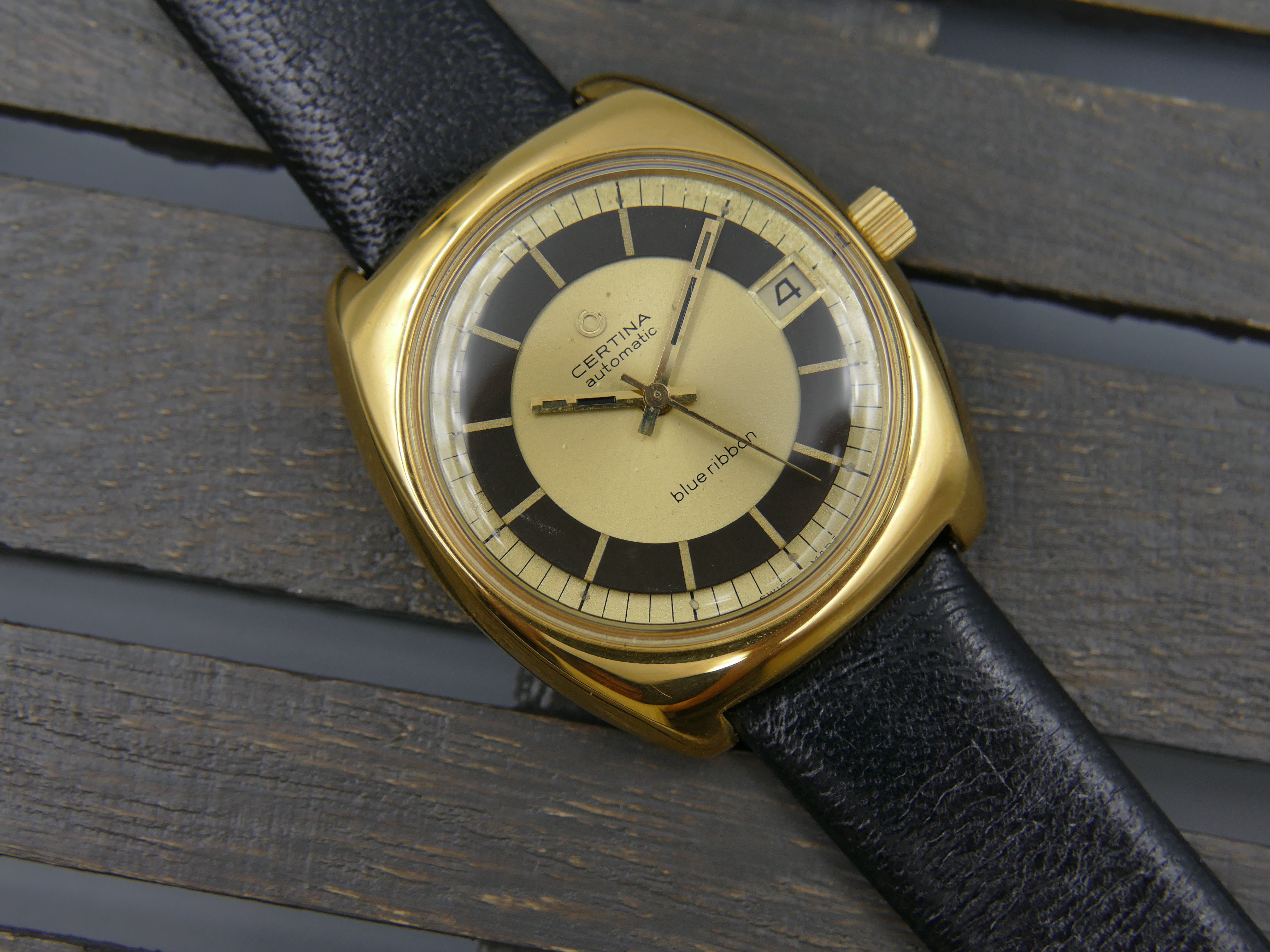 70s vintage watch mens Certina Blue Ribbon automatic 25-651M
