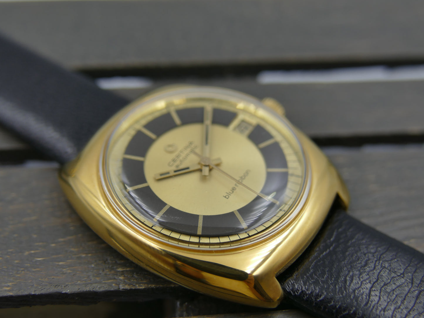 70s vintage watch mens Certina Blue Ribbon automatic 25-651M serviced
