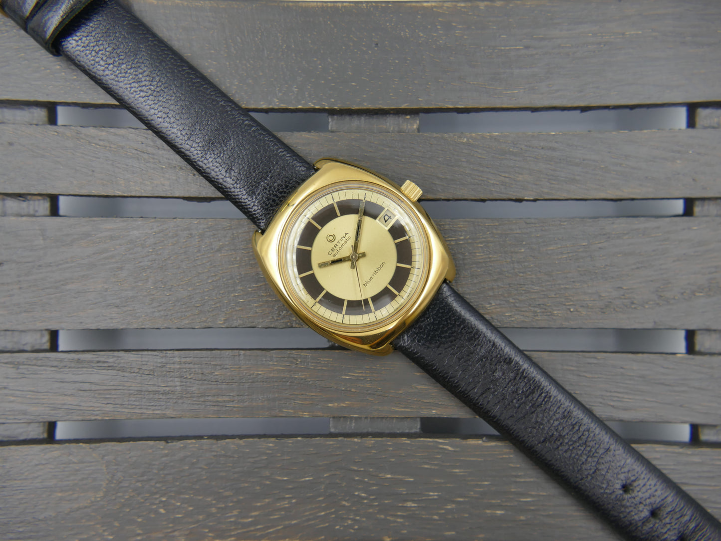 70s vintage watch mens Certina Blue Ribbon automatic 25-651M serviced