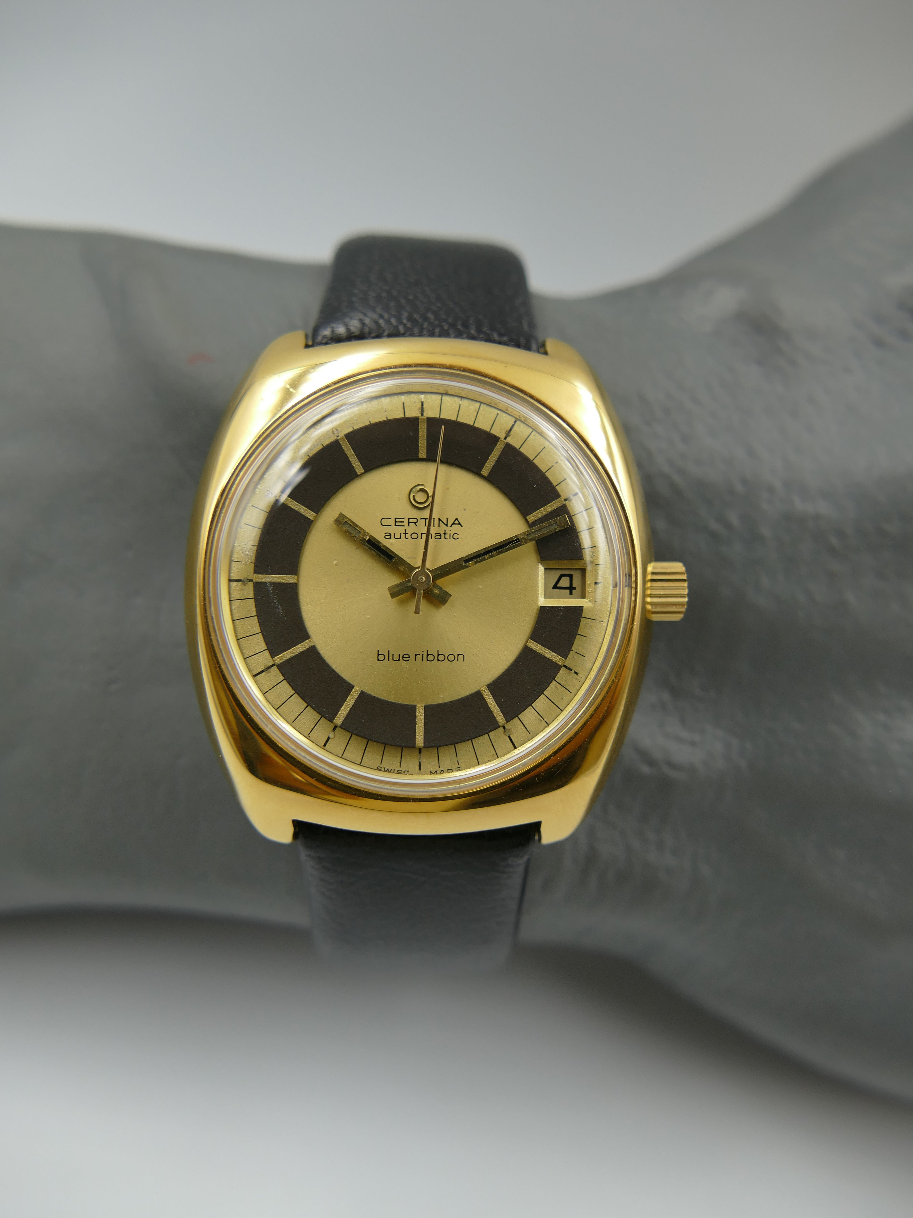70s vintage watch mens Certina Blue Ribbon automatic 25-651M