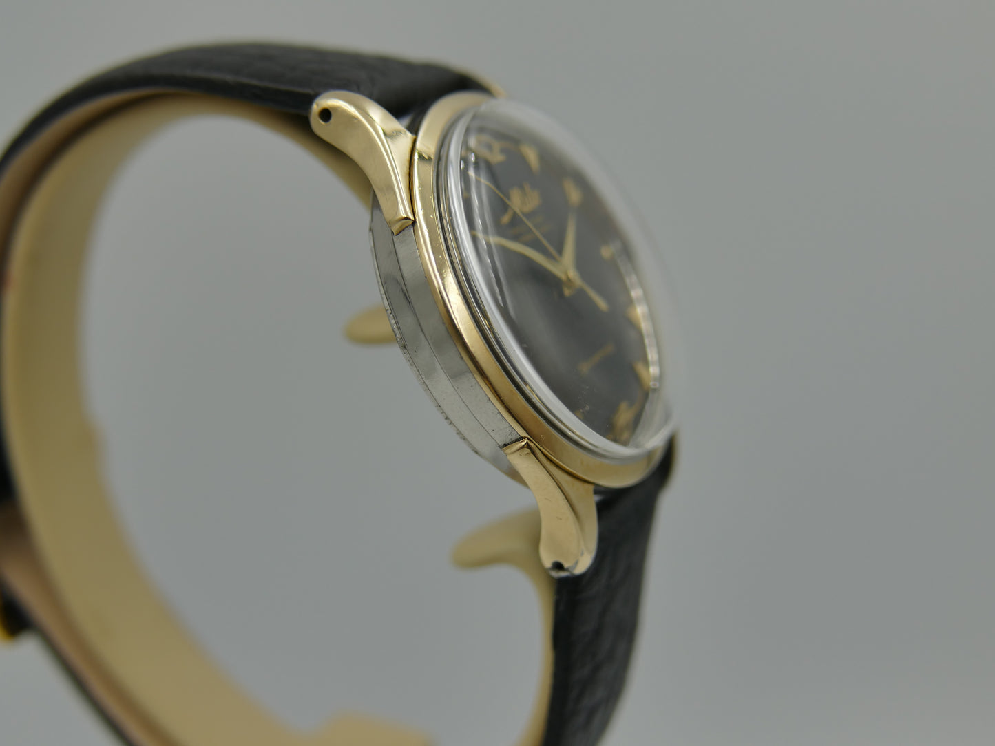 60s vintage watch mens Mido Multifort superautomatic  917PCO powerwind gold cap serviced