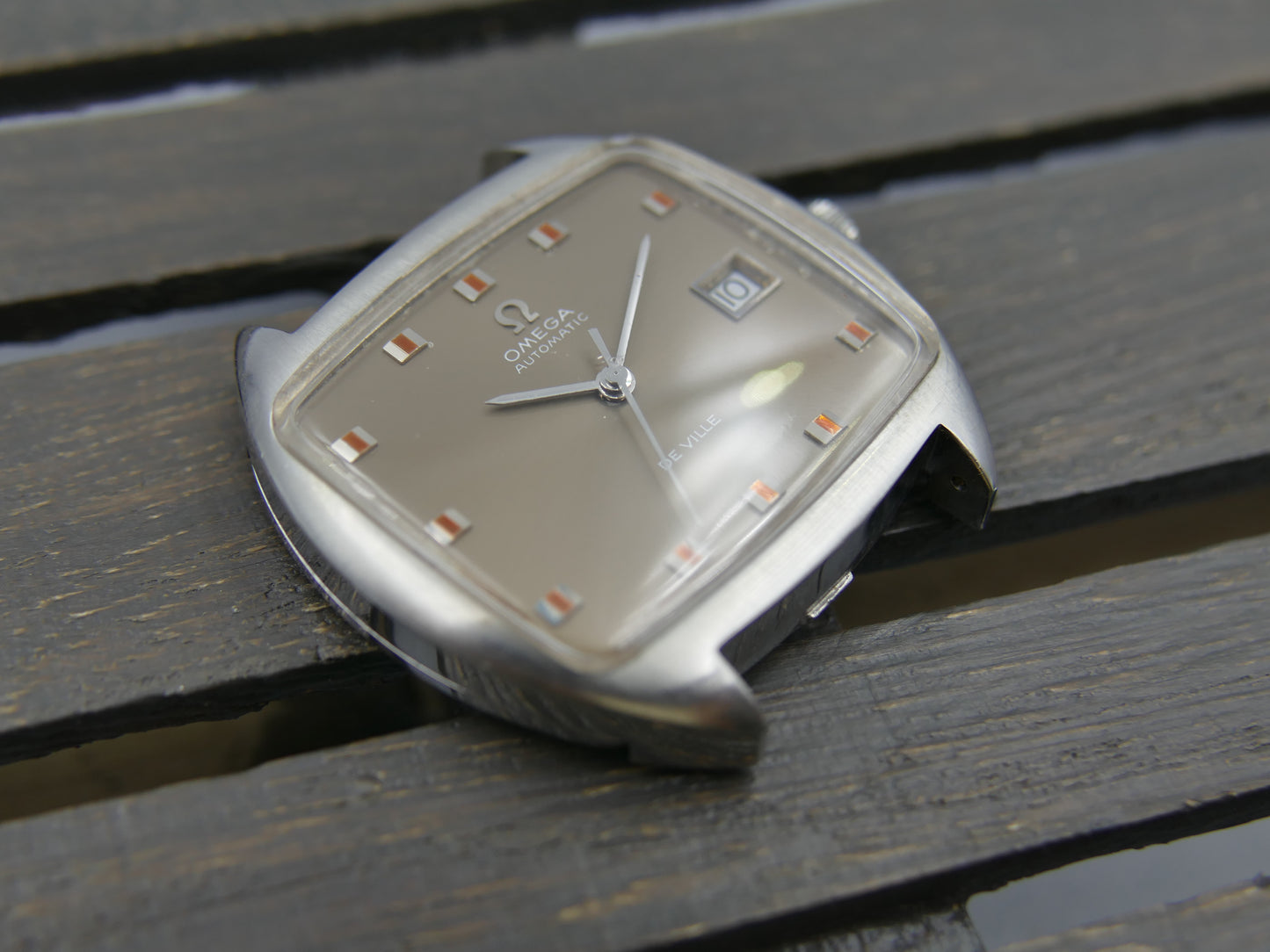 70s Vintage watch mens Omega automatic 1002 De Ville ref. 162.047 TV