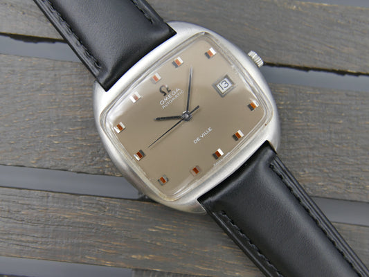70s Vintage watch mens Omega automatic 1002 De Ville ref. 162.047 TV