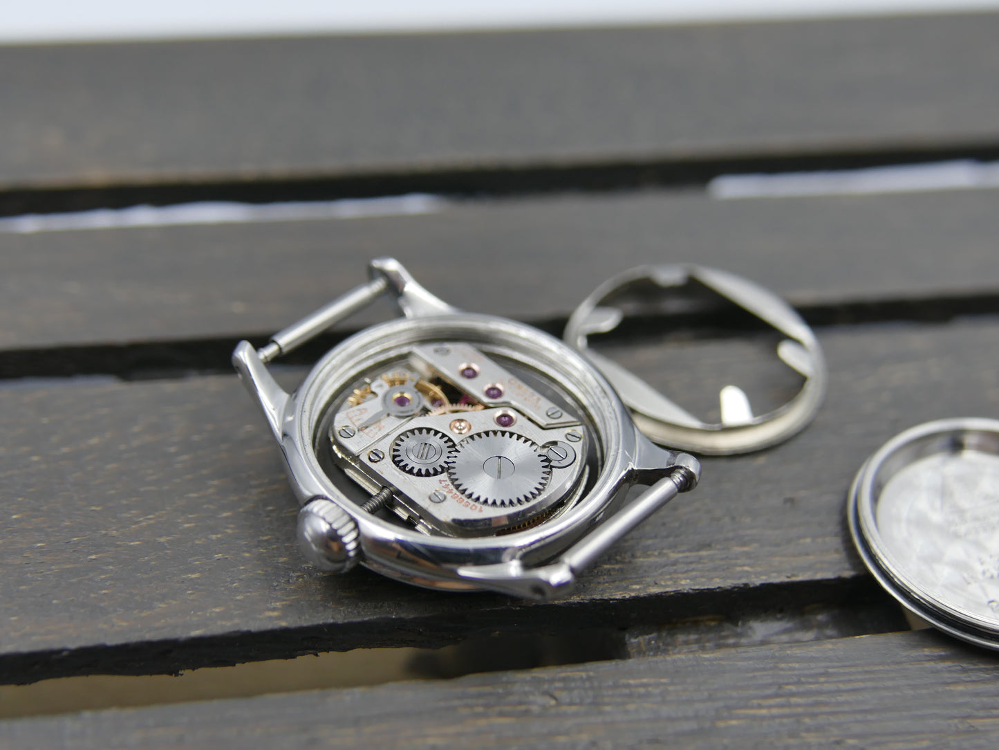 1944 vintage watch Omega ref 2353 2 military lady cal R135 serviced