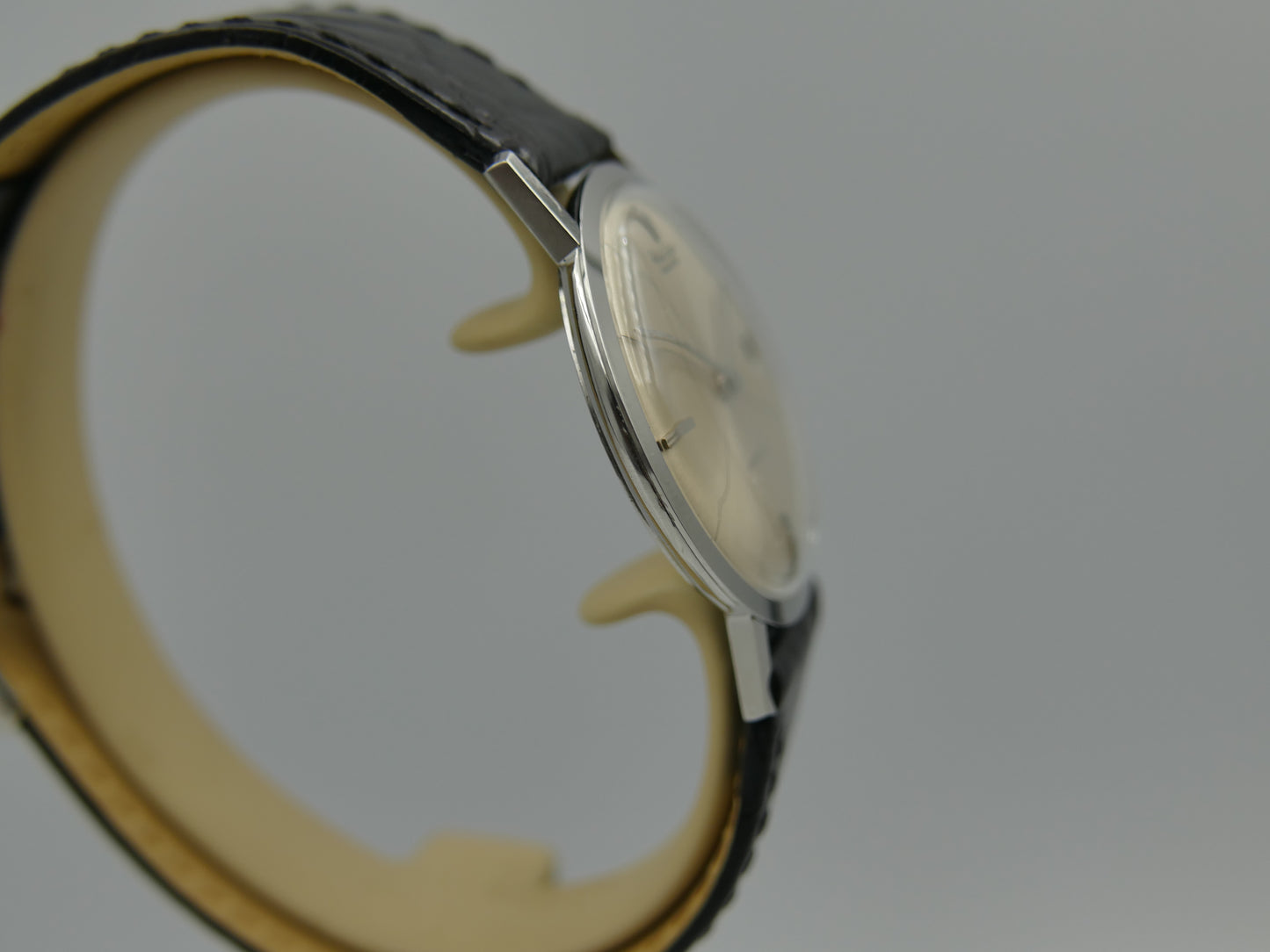 60s vintage watch mens Ultra thin Philip Watch hand wind crosshair dial serviced