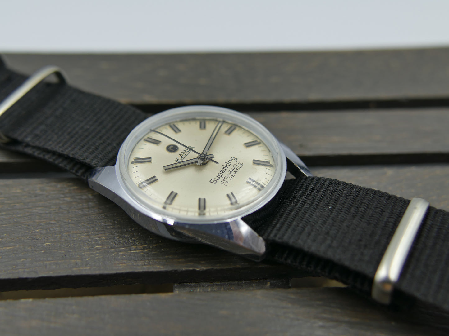 vintage watch mens Roamer 802.2100.310 Super King manual wind serviced