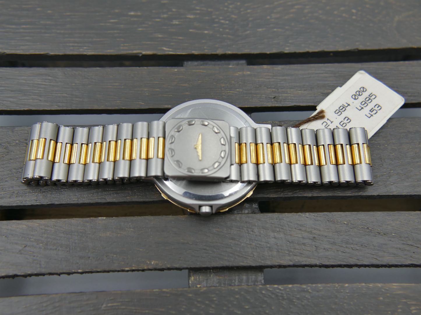 80s Vintage watch mens Longines ref 4995 Conquest GMT Quartz NOS