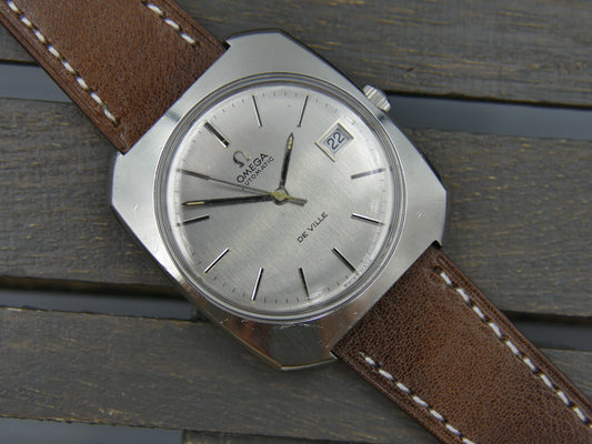 70s vintage watch mens Omega De Ville ref 166.085 automatic cal. 1002