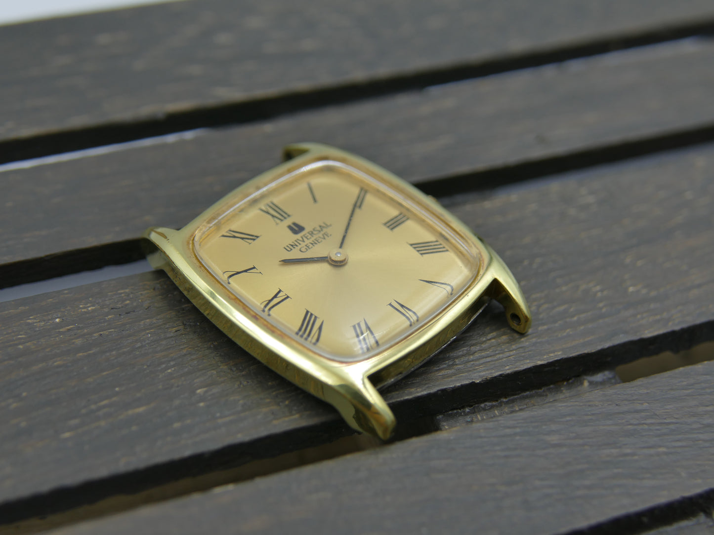 60s vintage watch mens Universal Geneve tank ref. 542114 ultra slim hand wind cal. 1-42 serviced