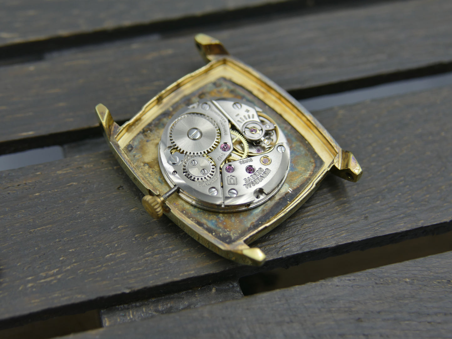 60s vintage watch mens Universal Geneve tank ref. 542114 ultra slim hand wind cal. 1-42 serviced