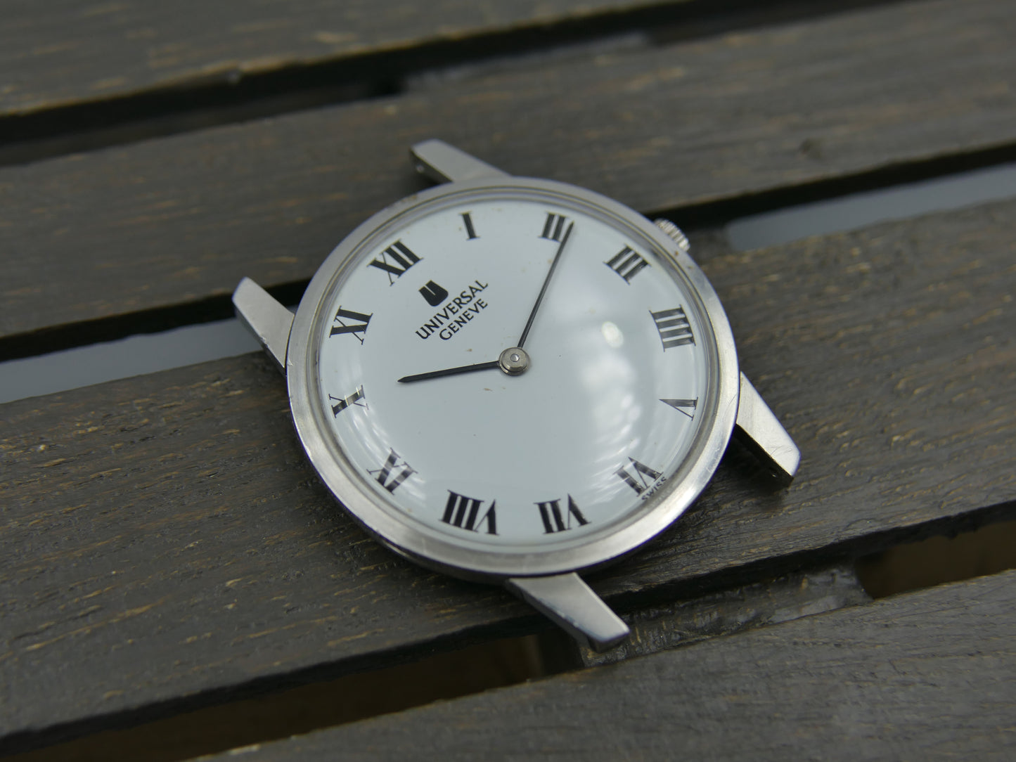 60s vintage watch mens Universal Geneve ref. 842101 ultra slim hand wind cal. 1-42 serviced