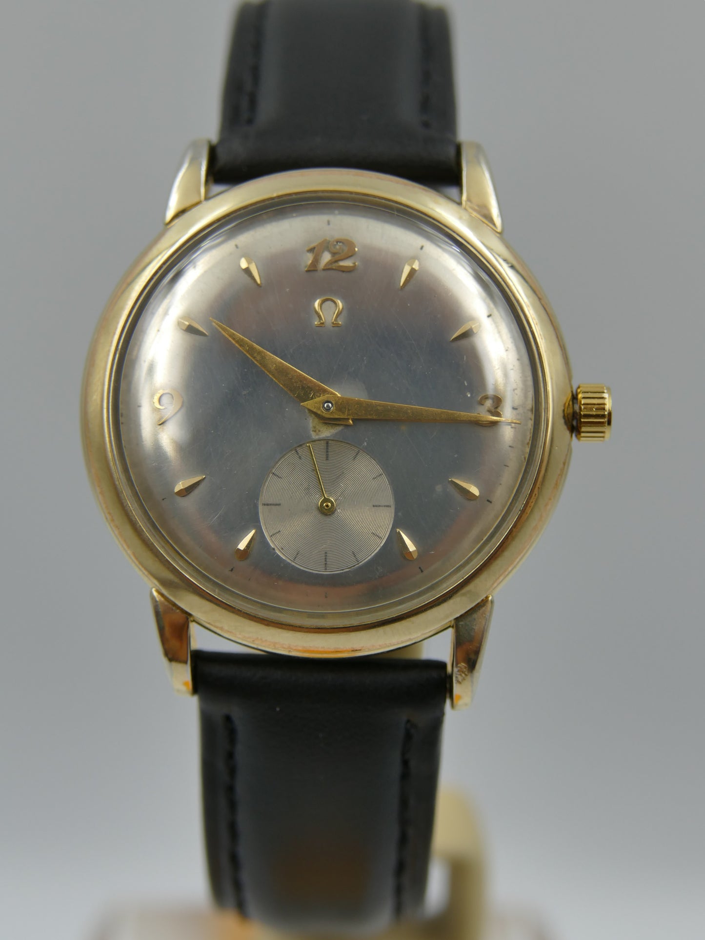 50s vintage watch mens Omega 14k gold filled ref F6231 automatic bumper 344