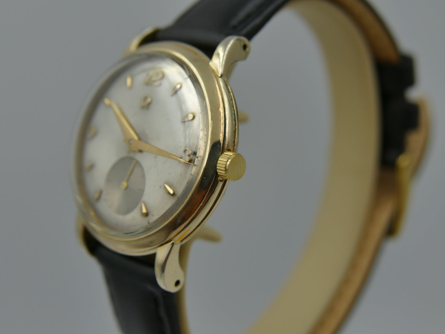 50s vintage watch mens Omega 14k gold filled ref F6231 automatic bumper 344