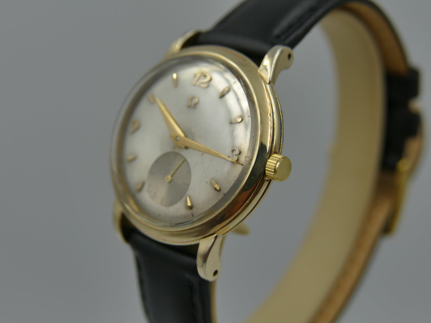 50s vintage watch mens Omega 14k gold filled ref F6231 automatic bumper 344