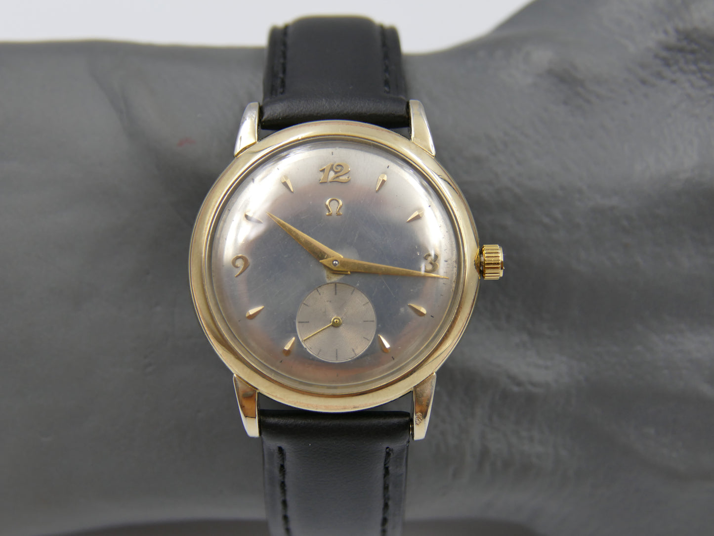 50s vintage watch mens Omega 14k gold filled ref F6231 automatic bumper 344