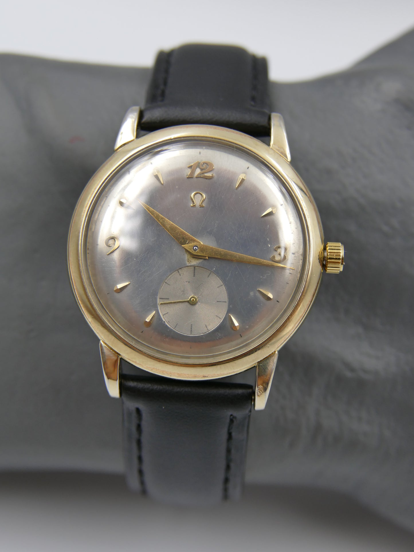 50s vintage watch mens Omega 14k gold filled ref F6231 automatic bumper 344