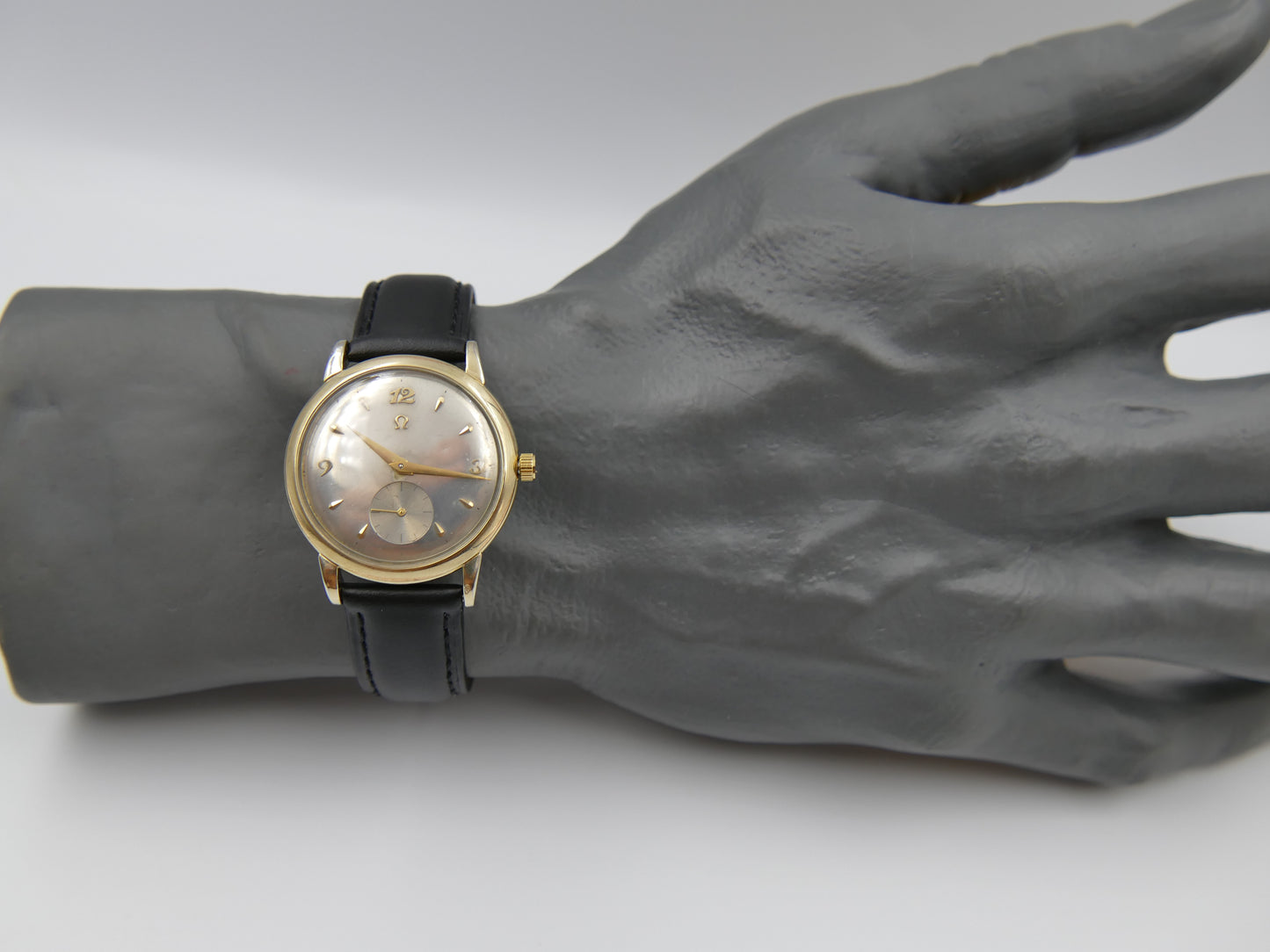 50s vintage watch mens Omega 14k gold filled ref F6231 automatic bumper 344