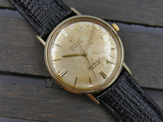 60s vintage watch mens omega seamaster de ville 14k usa ref LL 6590-1