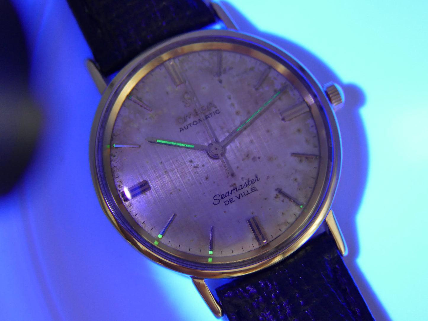 60s vintage watch mens omega seamaster de ville 14k usa ref LL 6590-1