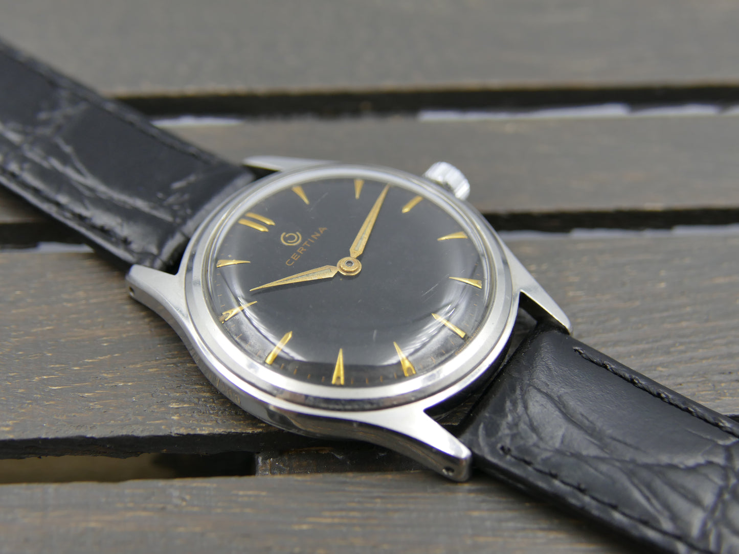 50s vintage watch mens Certina ref 81251 manual wind cal 28-15