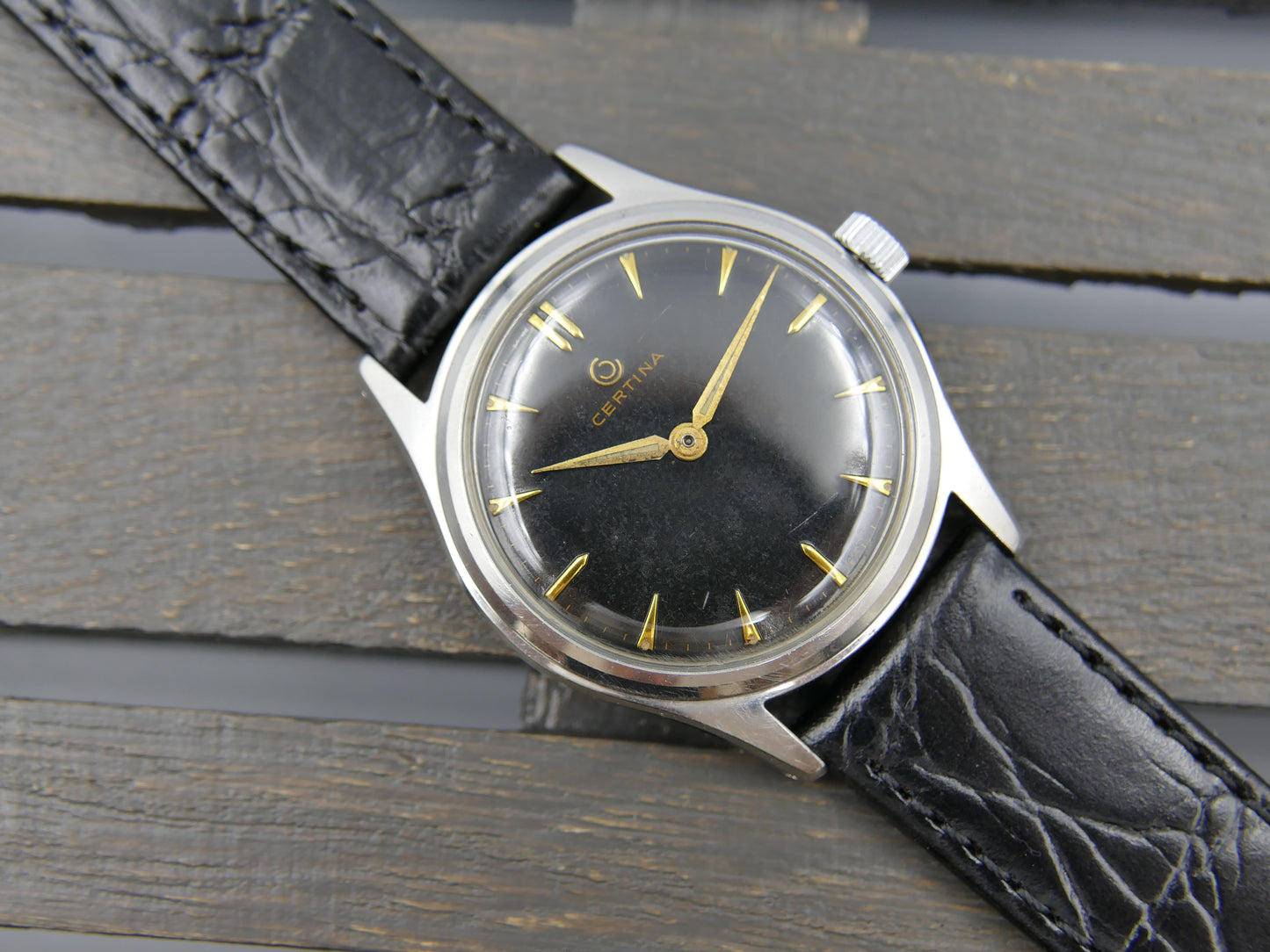 50s vintage watch mens Certina ref 81251 manual wind cal 28-15