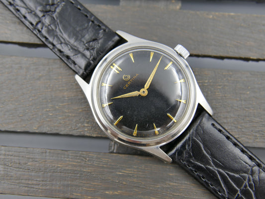 50s vintage watch mens Certina ref 81251 manual wind cal 28-15