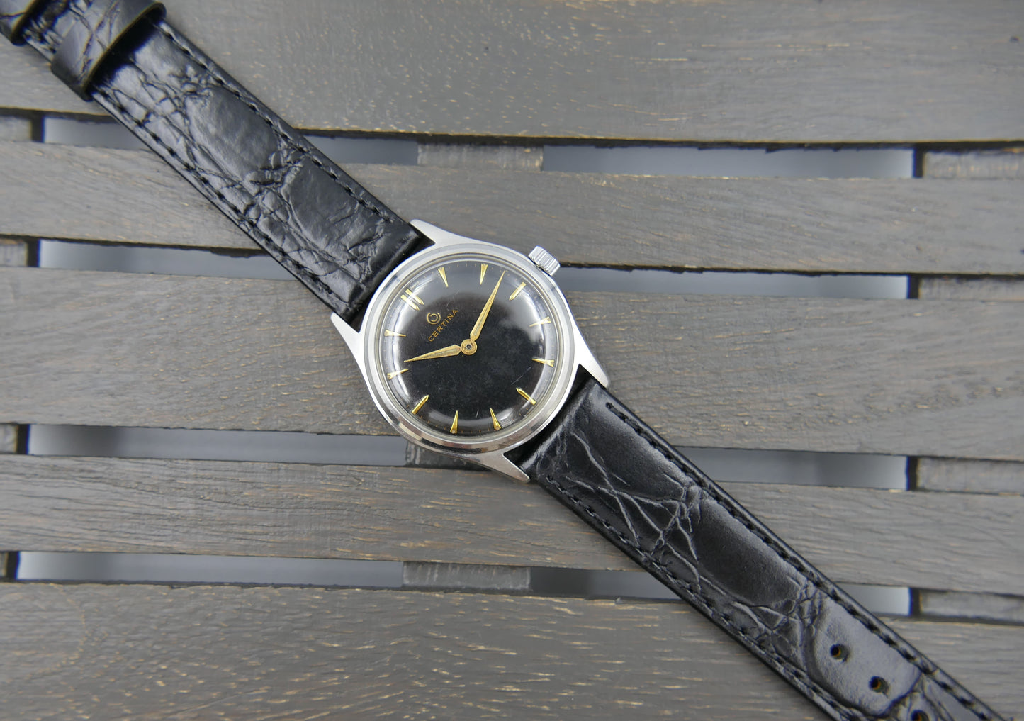 50s vintage watch mens Certina ref 81251 manual wind cal 28-15