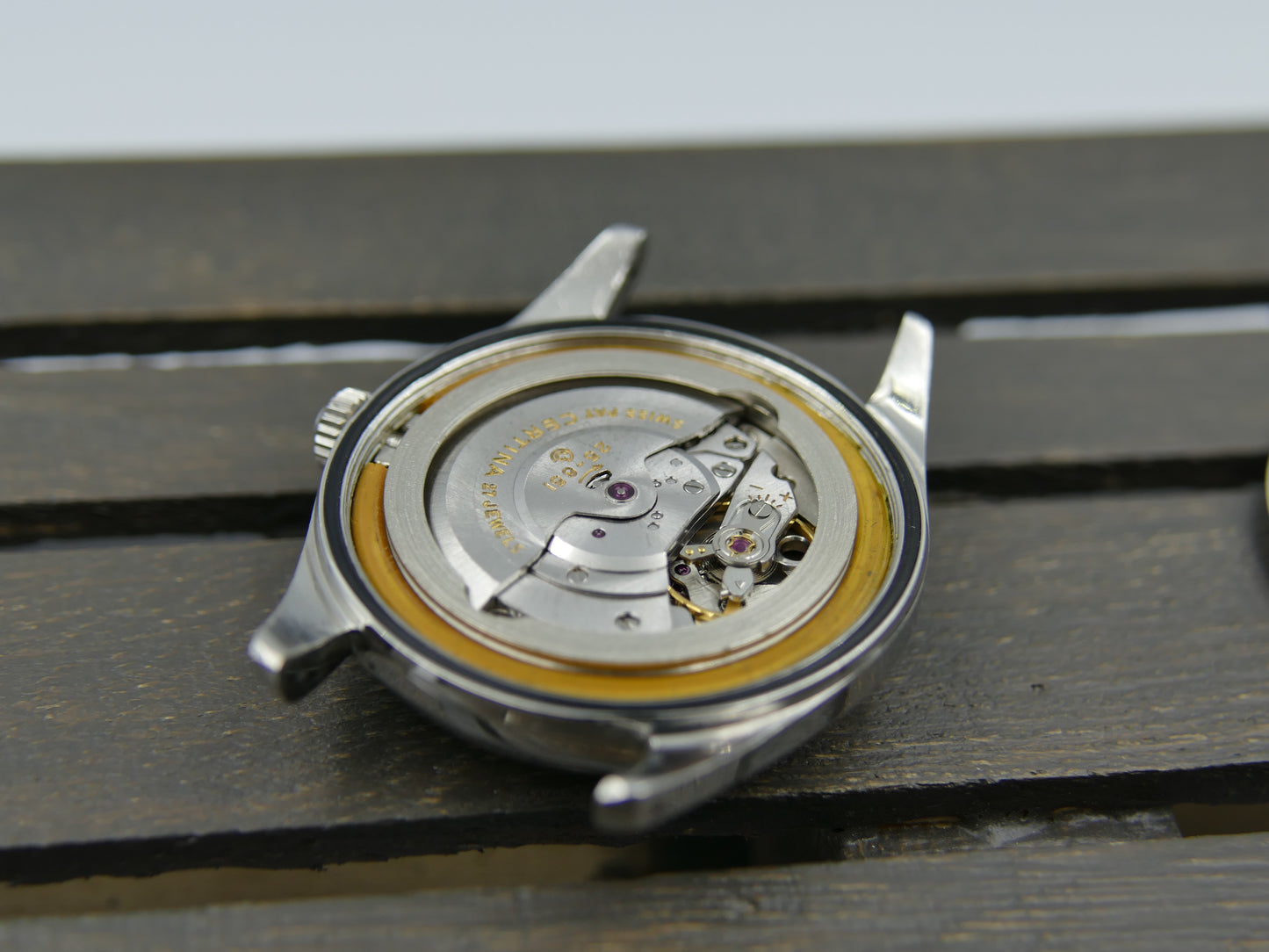 60s Vintage watch mens Certina DS turtle Automatic 25-651 ref 5801 112 tropical dial steel