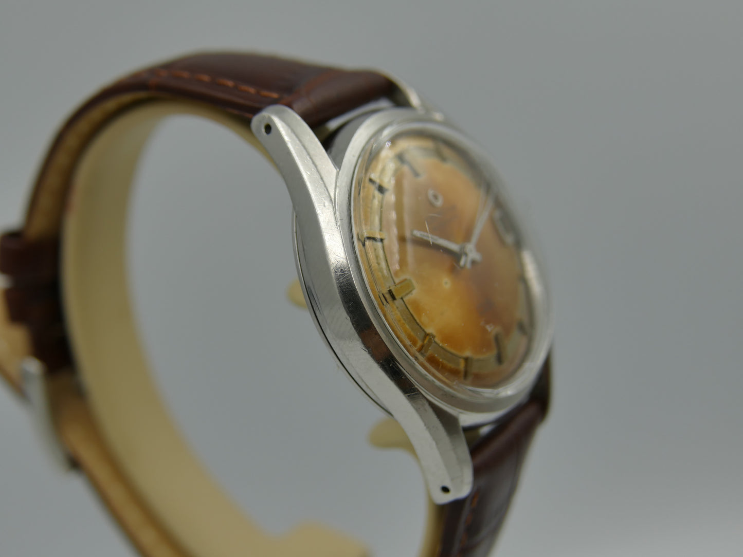 60s Vintage watch mens Certina DS turtle Automatic 25-651 ref 5801 112 tropical dial steel