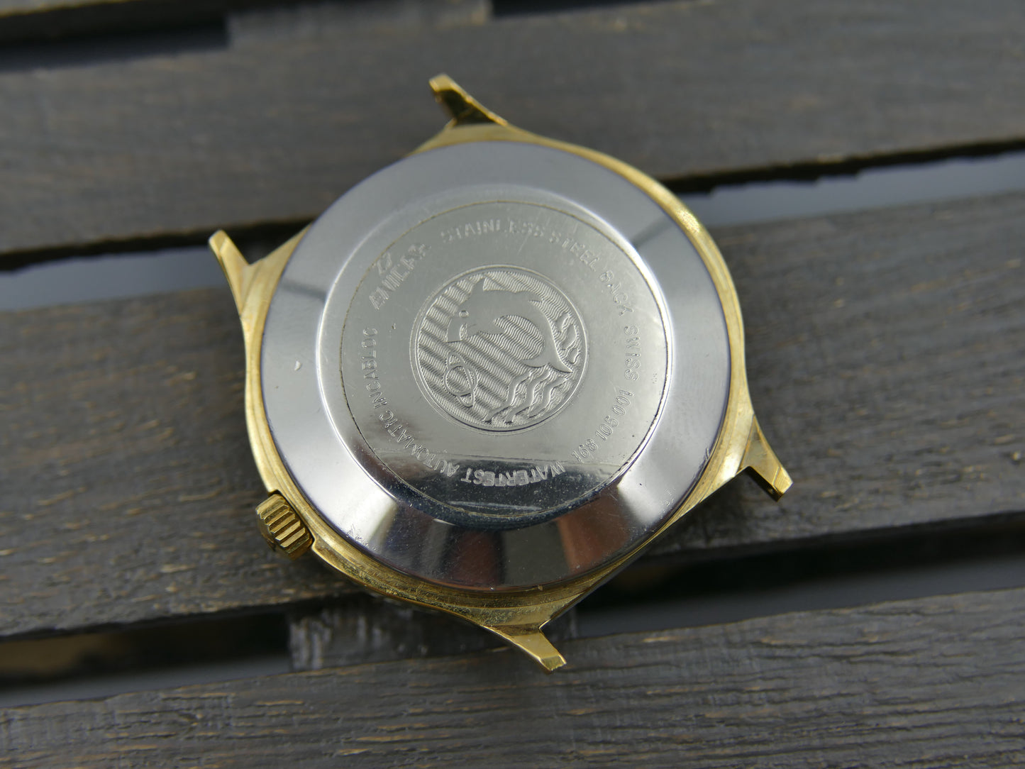 70s vintage watch mens Enicar watertest ref 168-105-001 automatic 165D mint