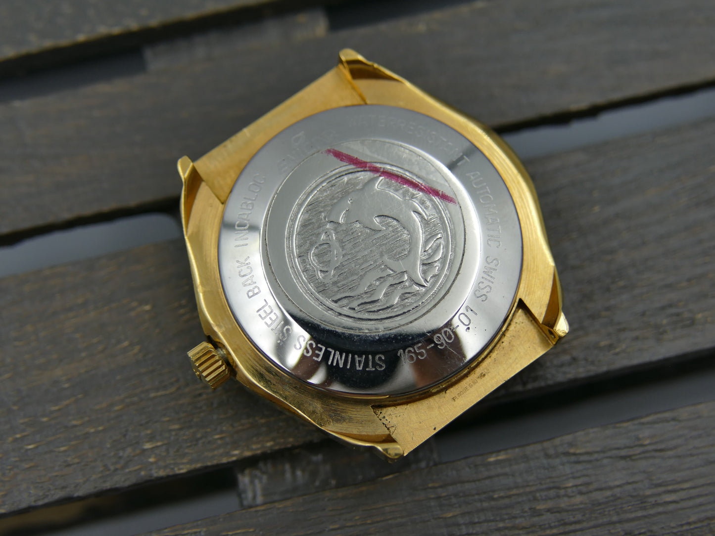 70s vintage watch mens Enicar star jewels ref 165-90-01 automatic 165 mint