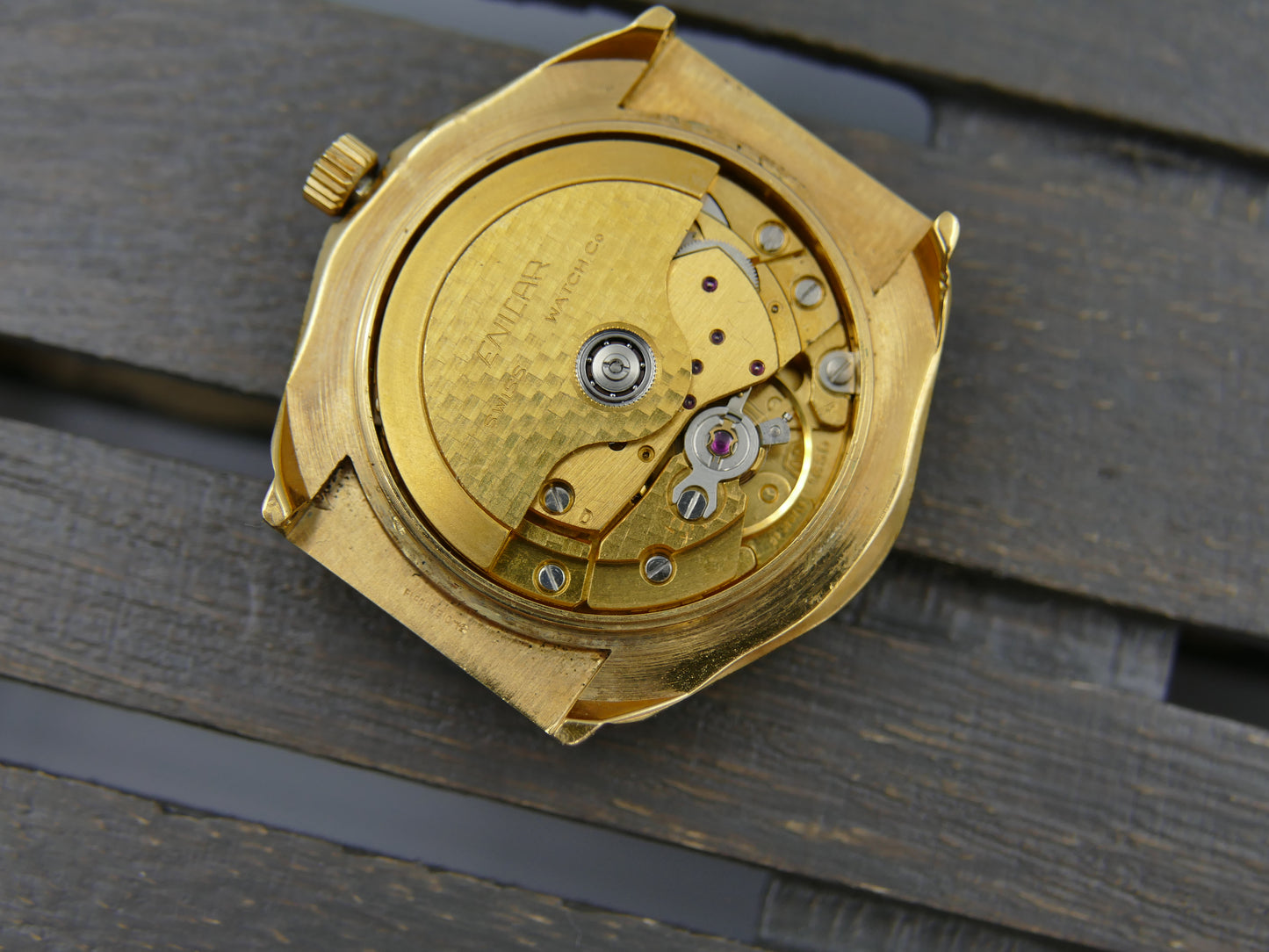 70s vintage watch mens Enicar star jewels ref 165-90-01 automatic 165 mint