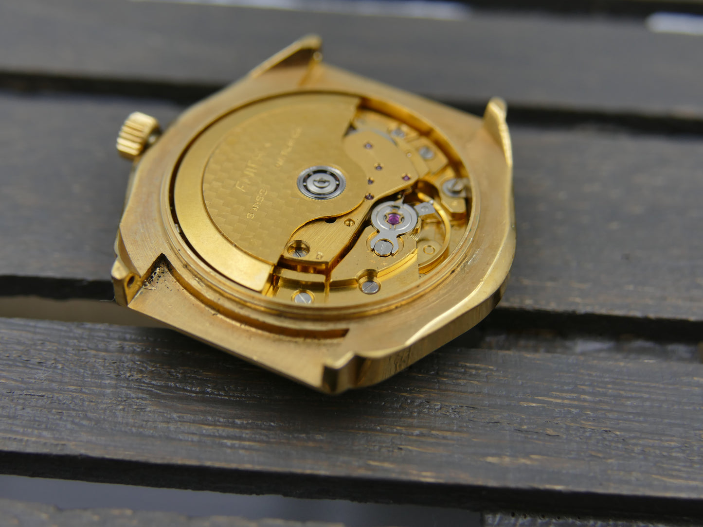 70s vintage watch mens Enicar star jewels ref 165-90-01 automatic 165 mint