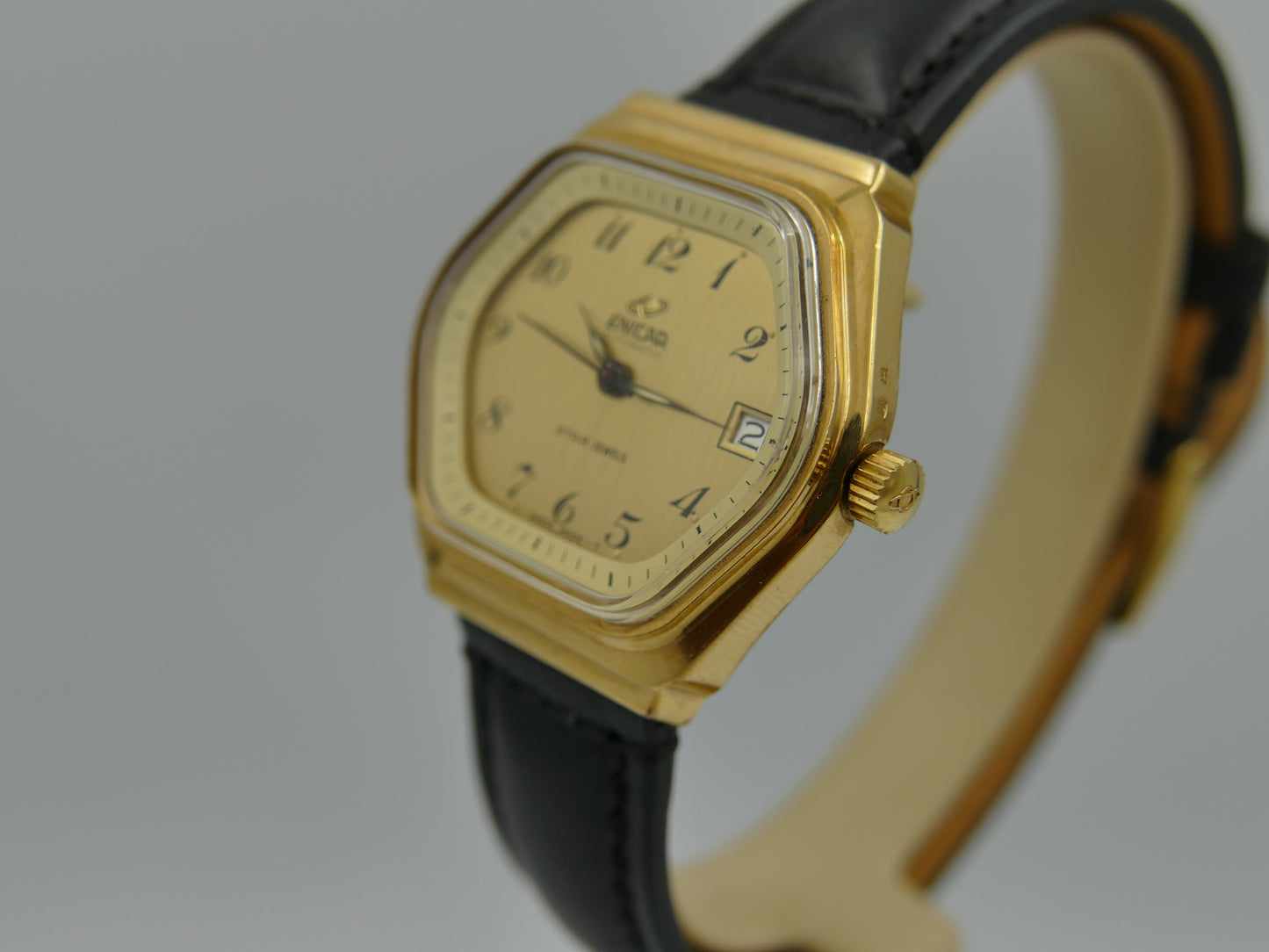 70s vintage watch mens Enicar star jewels ref 165-90-01 automatic 165 mint