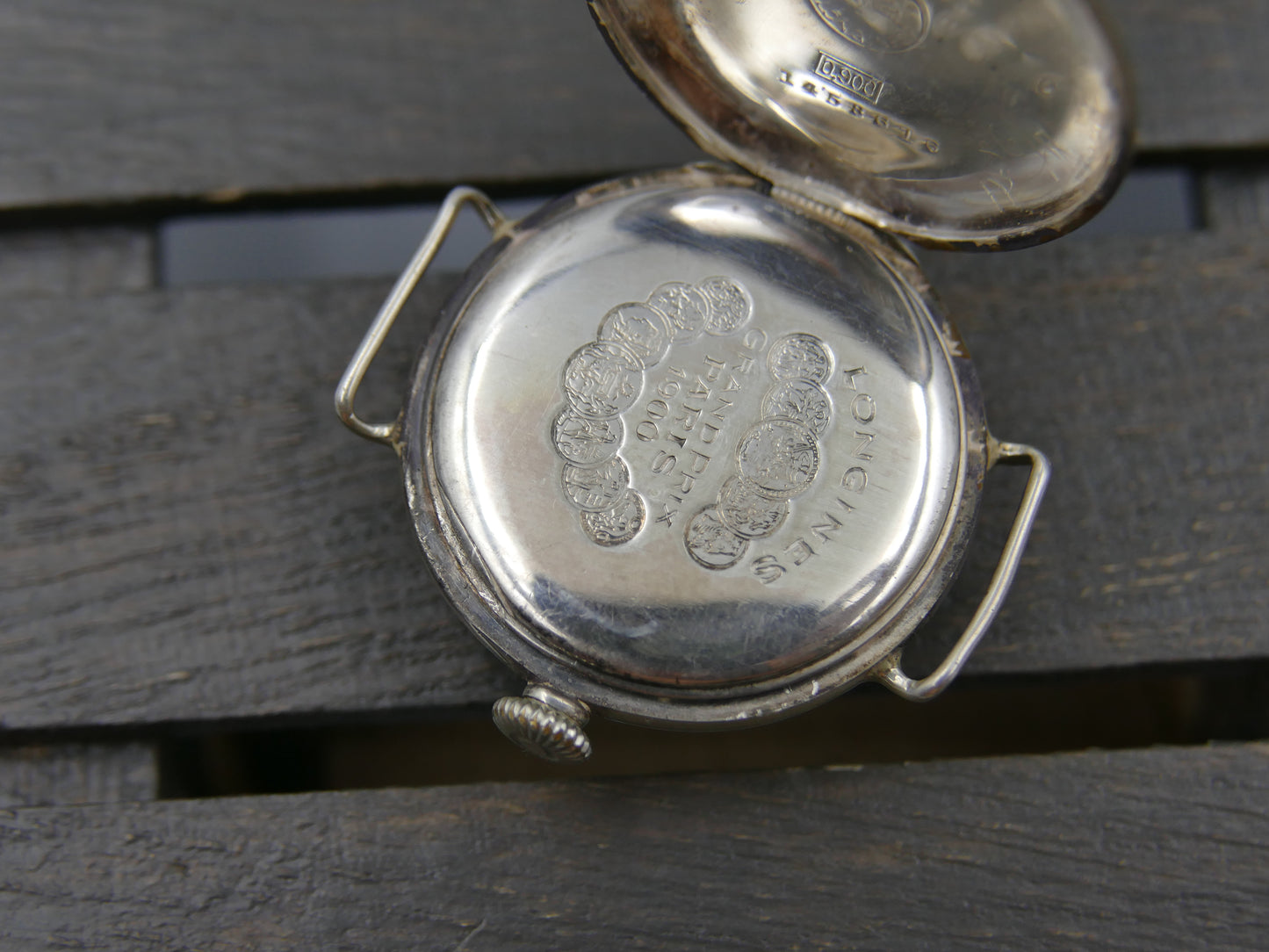 1903 vintage watch Longines solid silver 0.900 manual wind