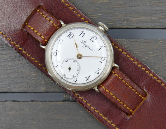 1903 vintage watch Longines solid silver 0.900 manual wind