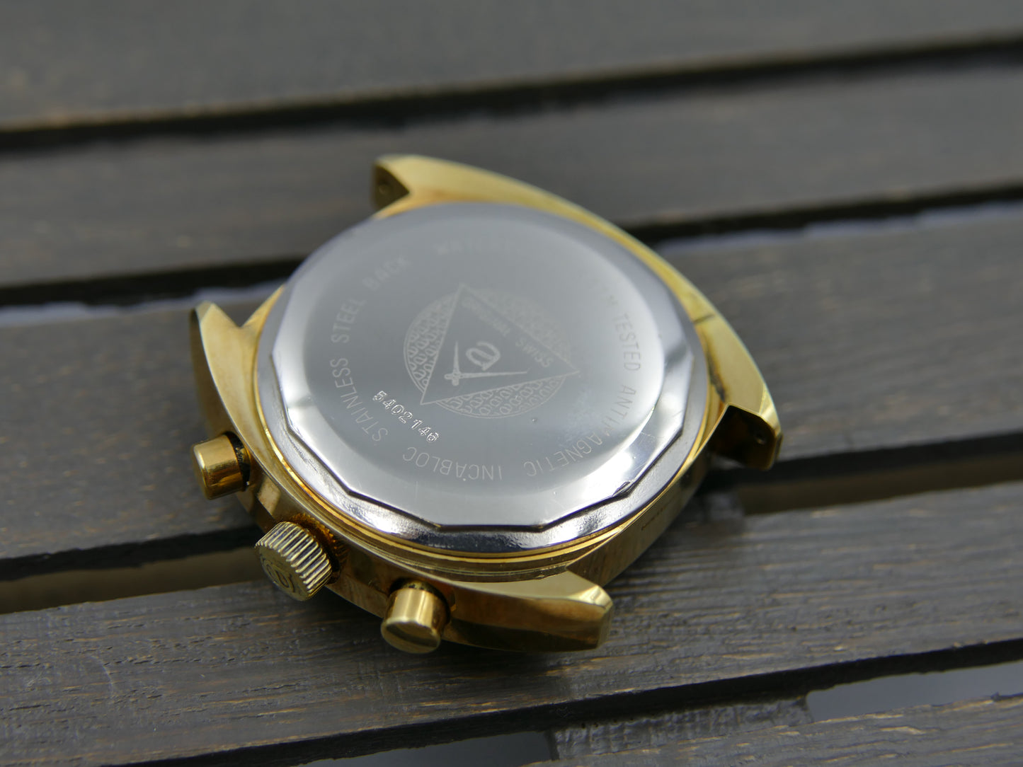 70s vintage watch mens chronograph Atlantic Timeroy CS valjoux 7734 mint rare