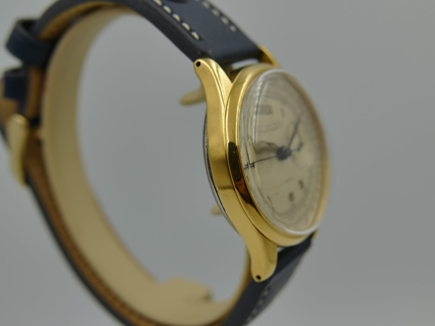 60s vintage watch mens Olma chronograph landeron 48 gold