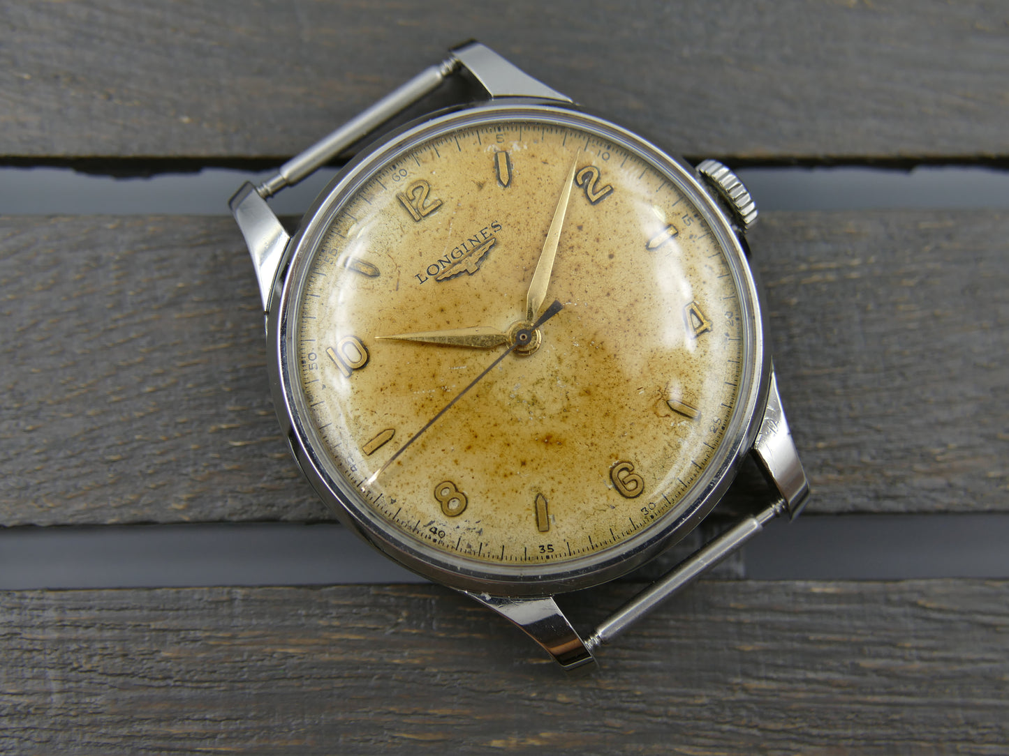 50s vintage watch mens Longines Big Calatrava ref 5045 10 cal.12.68N