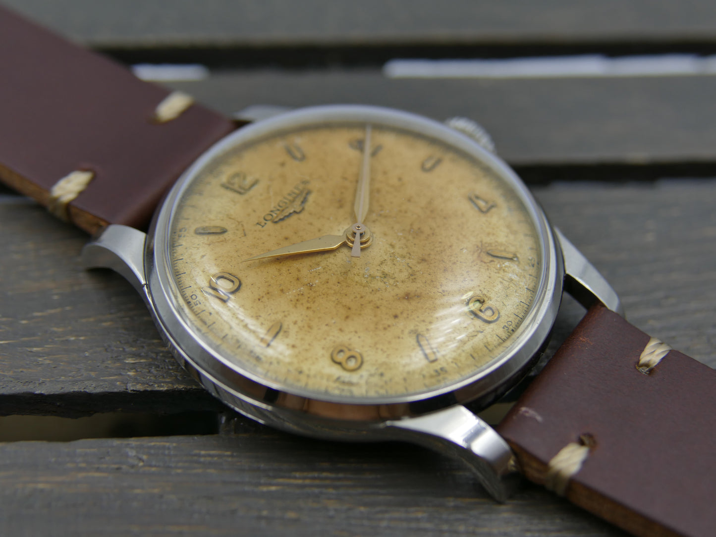 50s vintage watch mens Longines Big Calatrava ref 5045 10 cal.12.68N