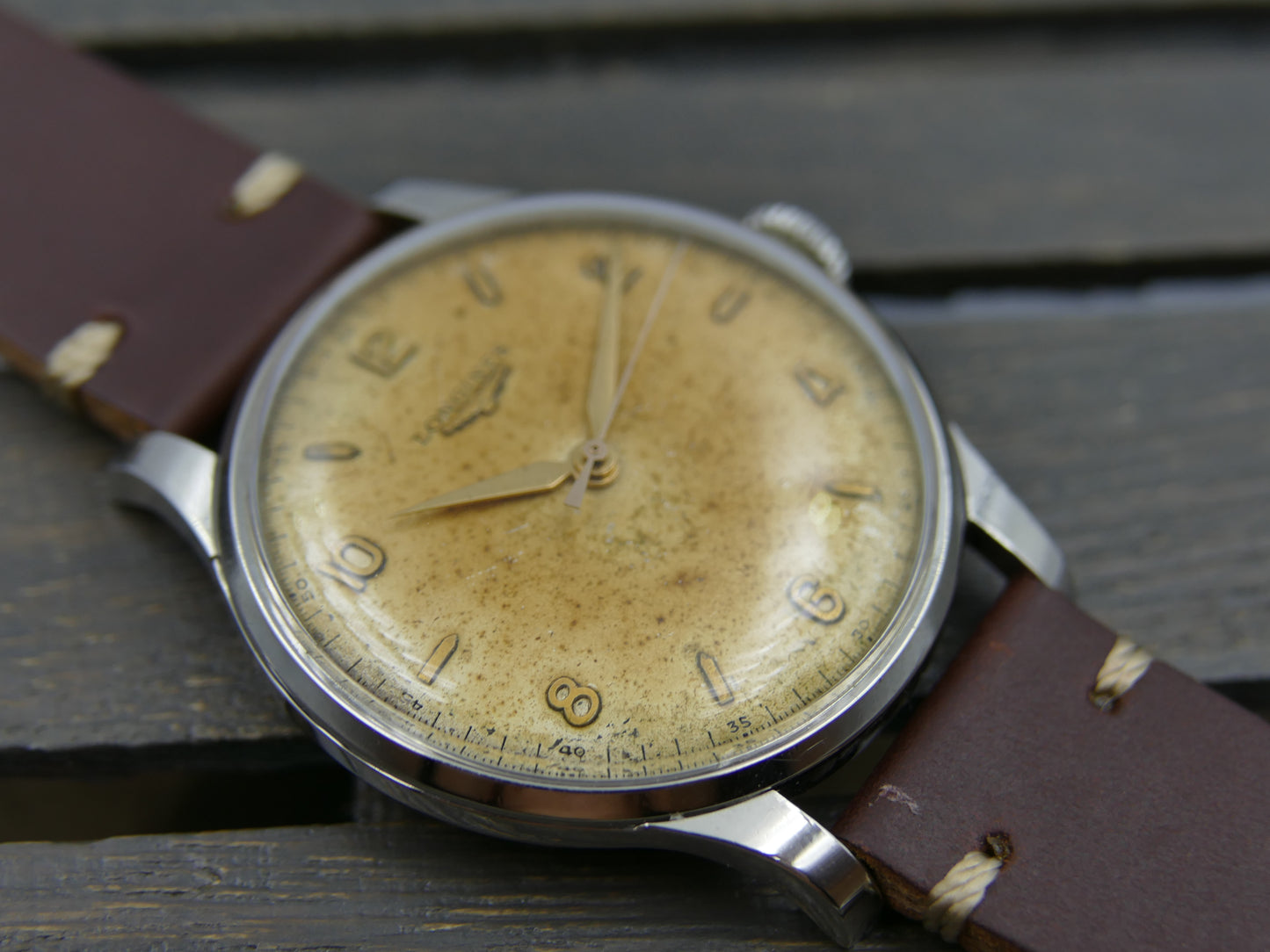 50s vintage watch mens Longines Big Calatrava ref 5045 10 cal.12.68N