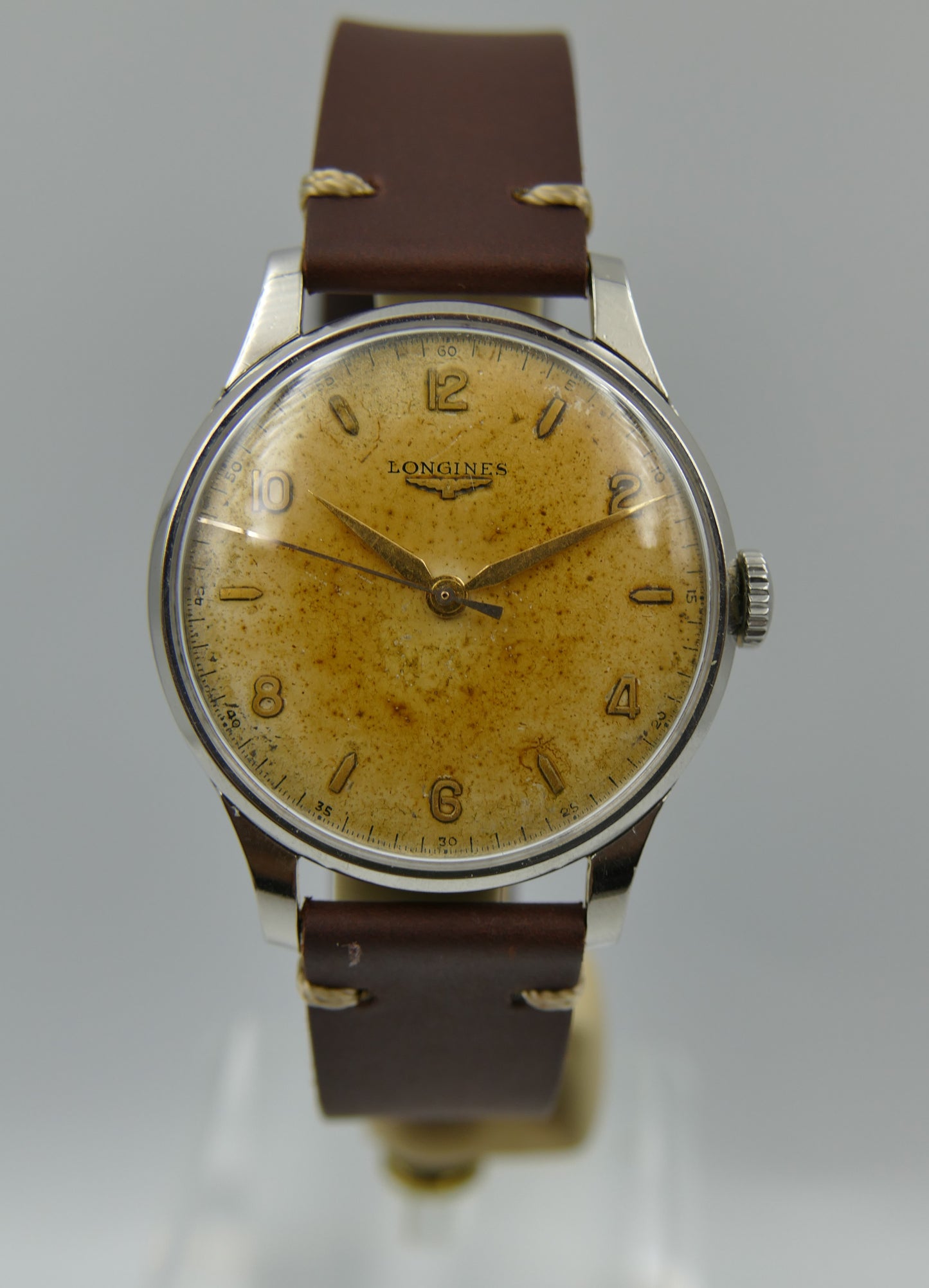 50s vintage watch mens Longines Big Calatrava ref 5045 10 cal.12.68N