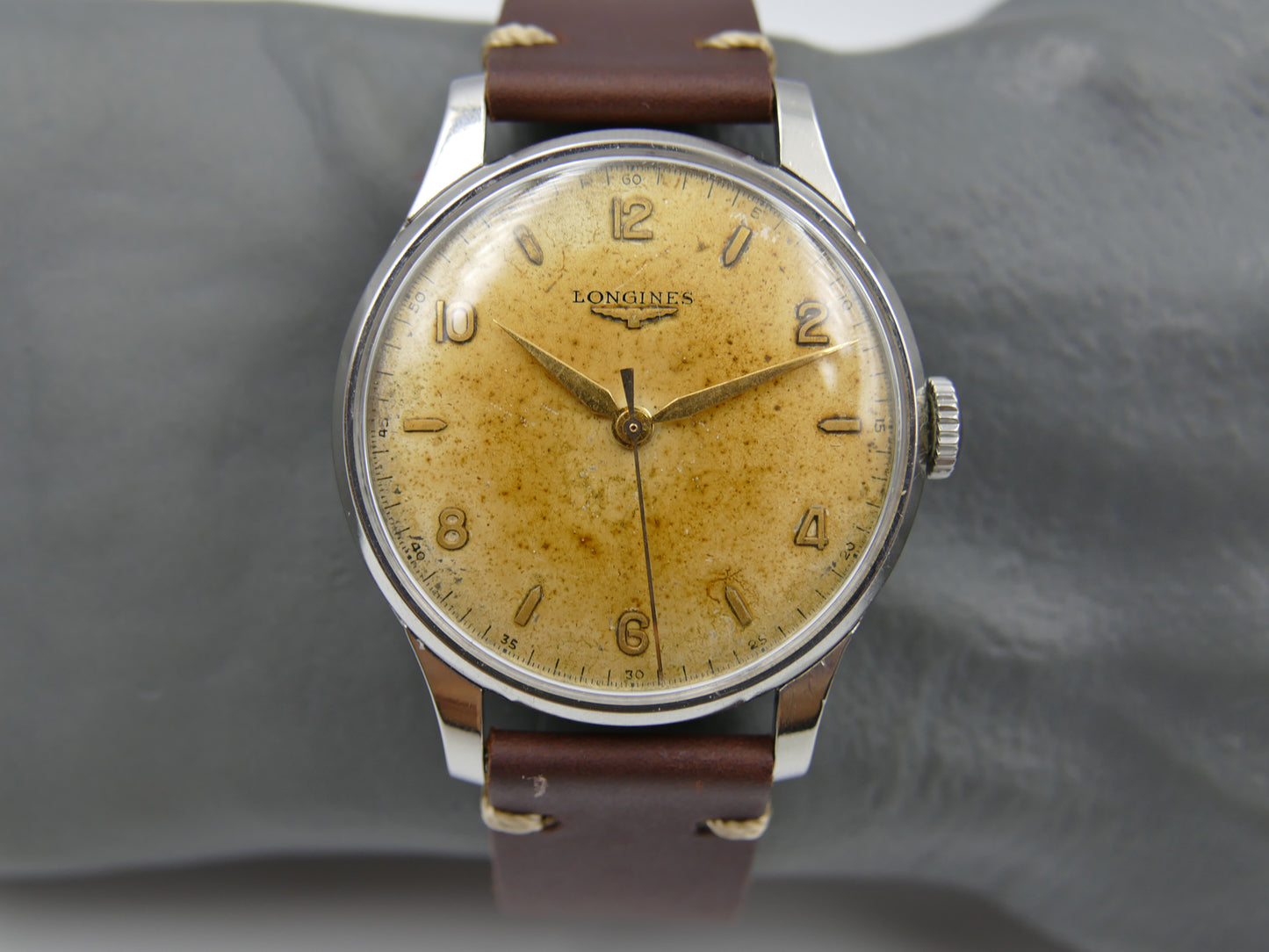 50s vintage watch mens Longines Big Calatrava ref 5045 10 cal.12.68N